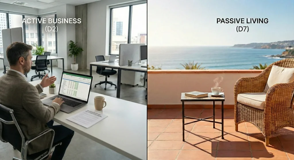 Strategic Comparison Portugal D2 vs D7 Visa 2026 - Nuno Frade